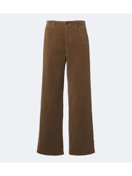 Pantaloni Jil Sander de catifea cord maro