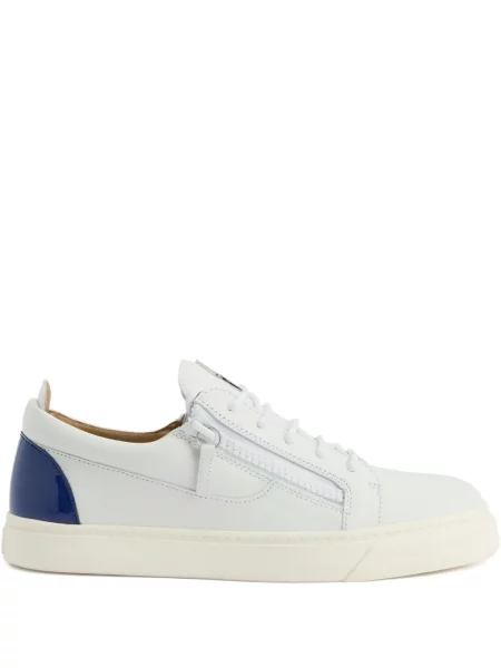 Sneakerși Giuseppe Zanotti Frankie din piele alb