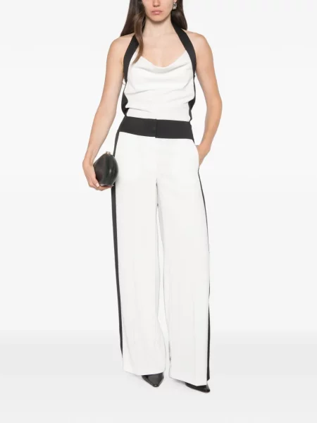 Pantaloni Patrizia Pepe alb