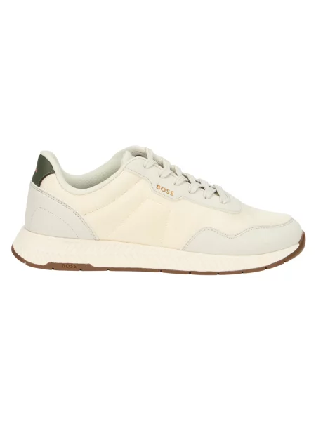 Sneakersy Boss skórzane białe