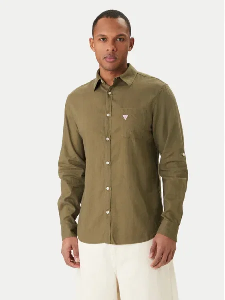 Guess Cămașă verde