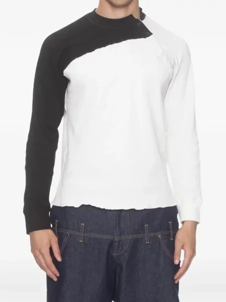 Tricou Spencer Badu asimetric alb