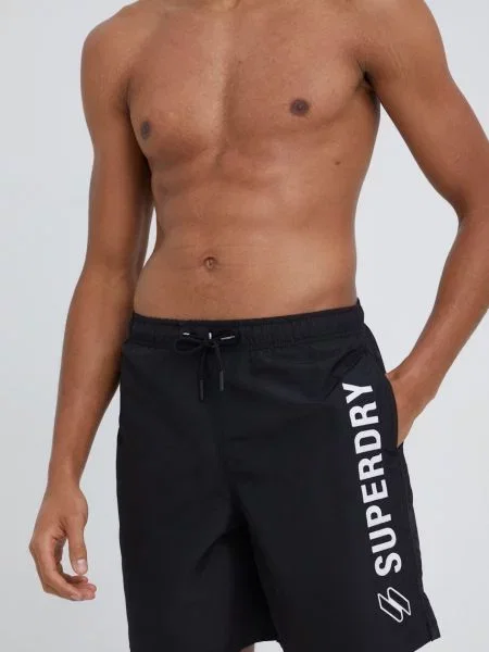 Scurt pantaloni Superdry negru