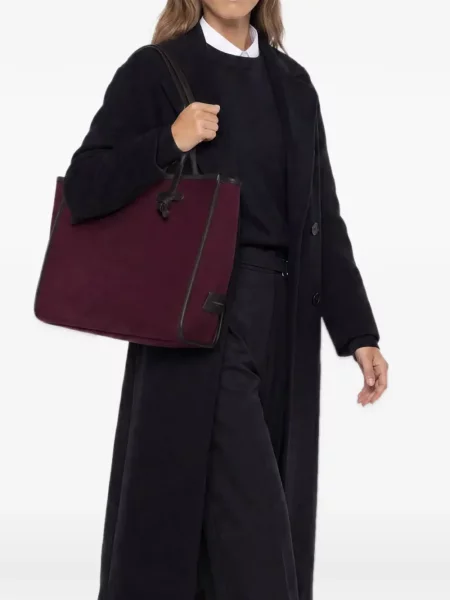 Geantă shopper Gianni Chiarini din piele roșu