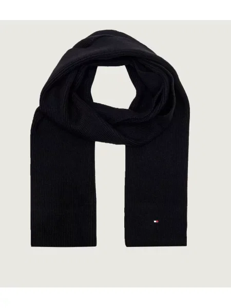 Tommy Hilfiger Sál gyapjú hozzáadásával fekete