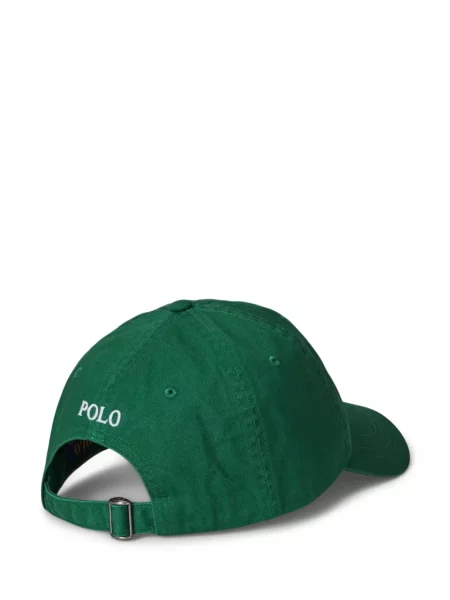 Tricou Polo Ralph Lauren din piele cu broderie în carouri maro