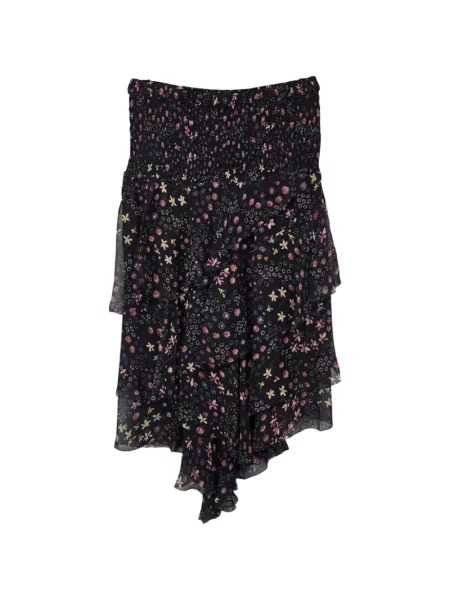 Fustă Marant Etoile cu model floral cu imagine negru