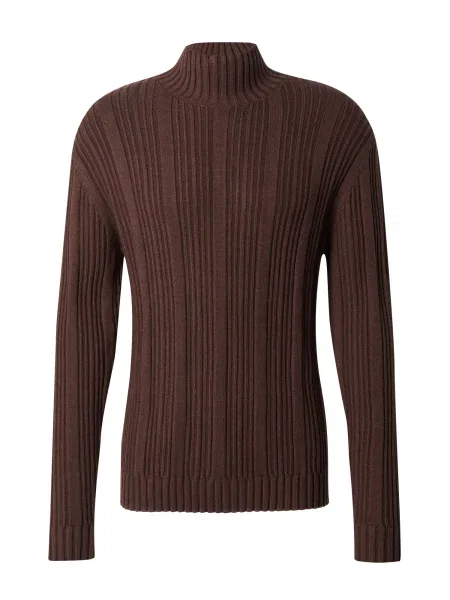 DAN FOX APPAREL Pulover Devran tamno smeđa