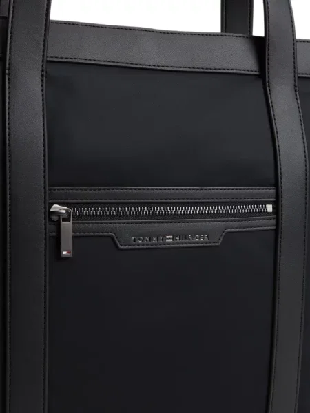 Taška Tommy Hilfiger s autogramem černá