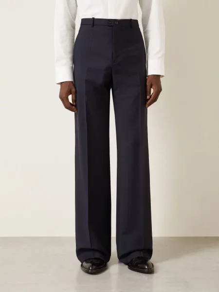 Jil Sander Spodnie Garniturowe O Kroju Regular Fit blau niebieskie