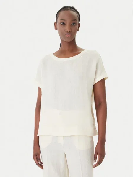 Marella T-Shirt Emme by Marella Geyser Κρεμ