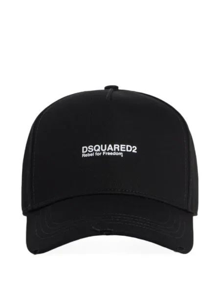 Шапка с козирки Dsquared2 черно