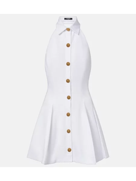 Rochie Balmain din poplin alb
