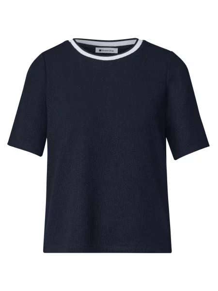 STREET ONE Tricou închis albastru