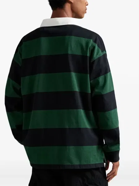 Șapcă Polo Ralph Lauren de mătase cu broderie cu dungi negru