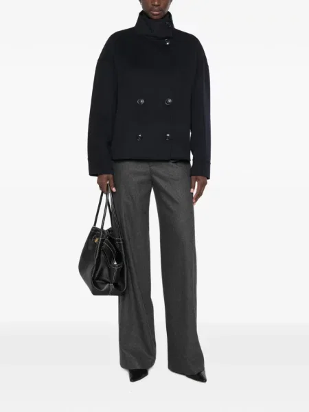 Μπουφάν Max Mara διπλόκουμπα μπλε