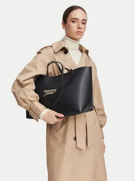 Tommy Jeans Shopper torba MUST' crna