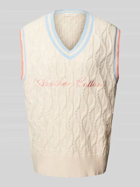 T-shirt z wyhaftowanym logo Another Cotton Lab czarna