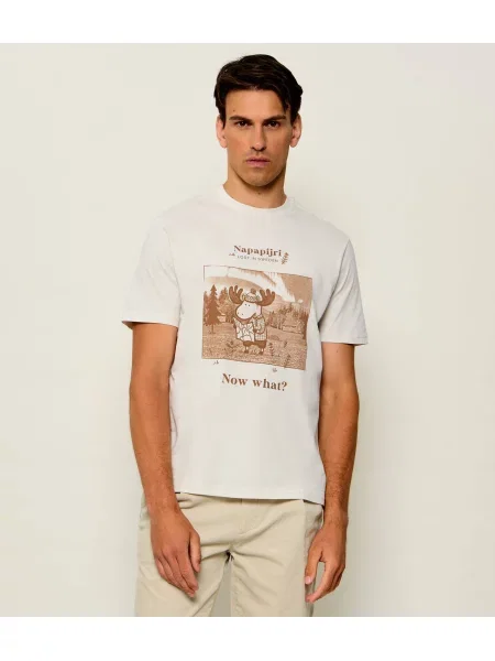 Napapijri Tricou S-Cabin | Relaxed fit alb