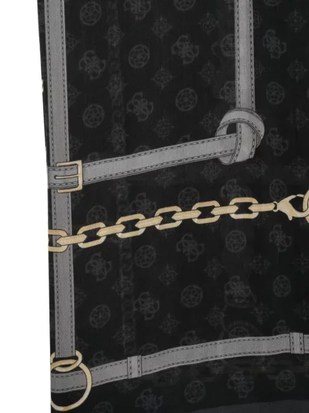 Fular Guess cu imagine negru