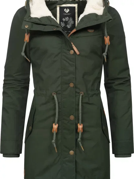 Ragwear Zimní parka Canny světle hnědá / tmavě zelená