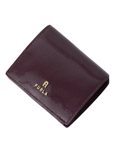 Portfel Furla skórzany fioletowy
