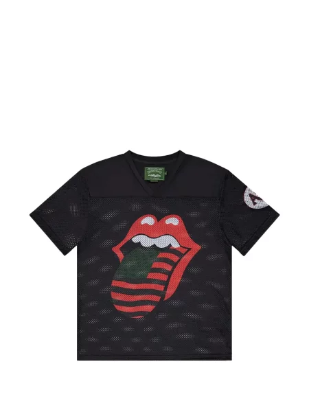 Tricou Denim Tears plasă cu strasuri negru