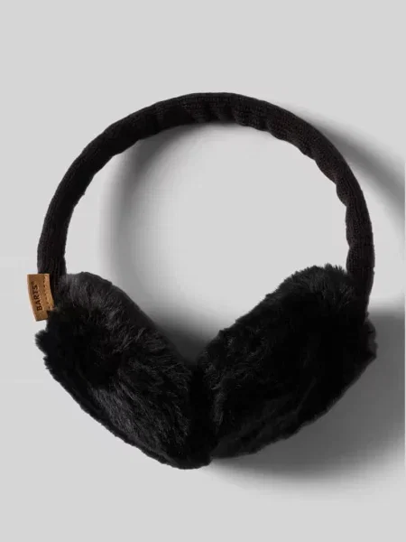 Nauszniki z obszyciem ze sztucznego futra model Plush Earmuffs' Barts czarne