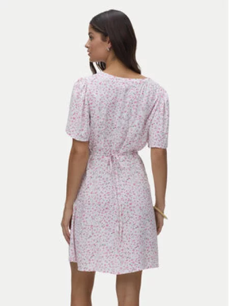 VERO MODA Palaidinės tipo suknelė VMALBA tamsiai žalia / rožių / šviesiai / balta rožinė