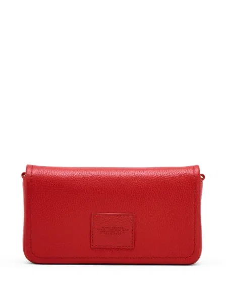 Kožená mini kožená taška Marc Jacobs červená
