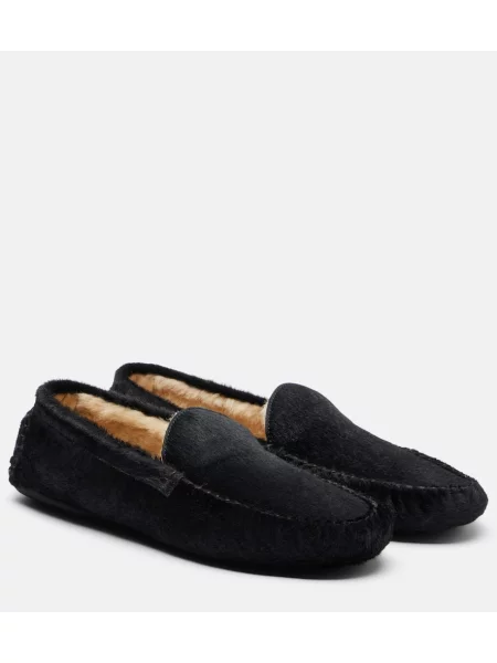 Pantofi loafer The Row negru