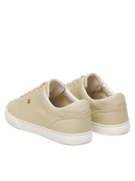Tenisice Tommy Hilfiger Th Low Profile Vulc Canvas bež
