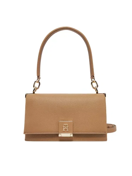 Ročna torba Tommy Hilfiger rjava