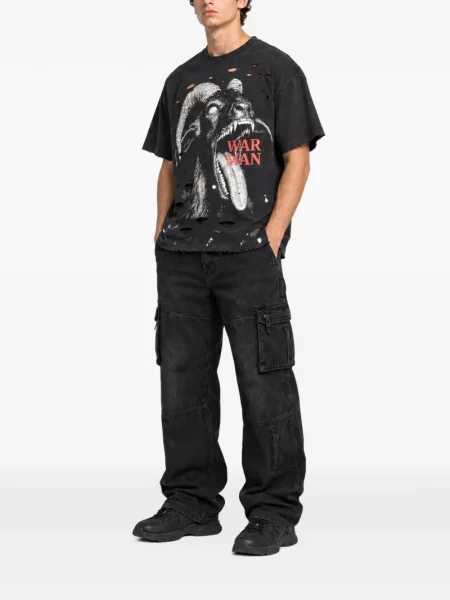 Tricou Warman zdrențuiți negru