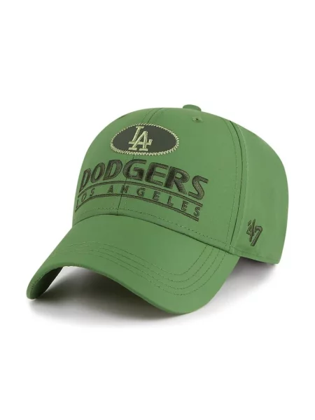 Шапка с козирка 47 brand MLB Los Angeles Dodgers с апликация зелено