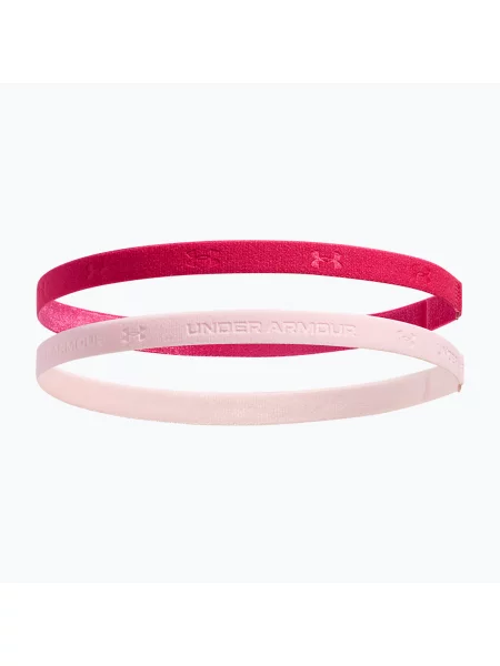 Пов'язка на голову Under Armour Mini Bands 2 шт. shaded fuchsia/prime pink рожева
