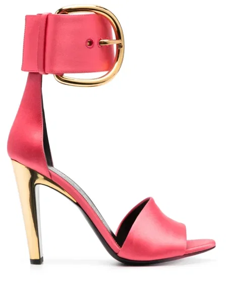 Sandale Tom Ford din satin roz