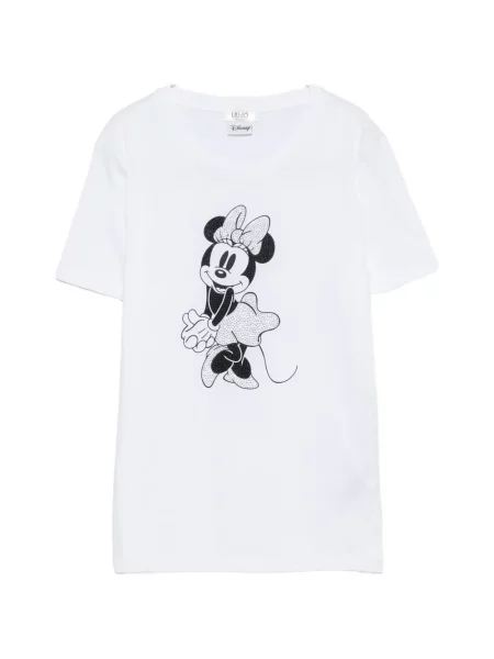 Stras tricou Liu Jo alb