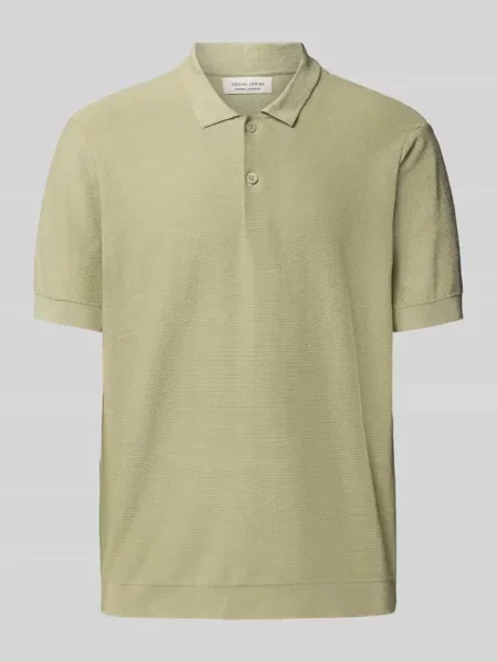 Koszulka polo kroju relaxed fit z fakturowanym wzorem model ‘EDWARD’ Casual Friday