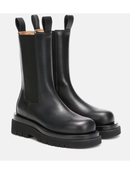 Cizme scurte Bottega Veneta Lug din piele negru