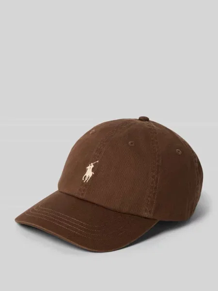 Polo Ralph Lauren czapka z daszkiem z aplikacją brązowy