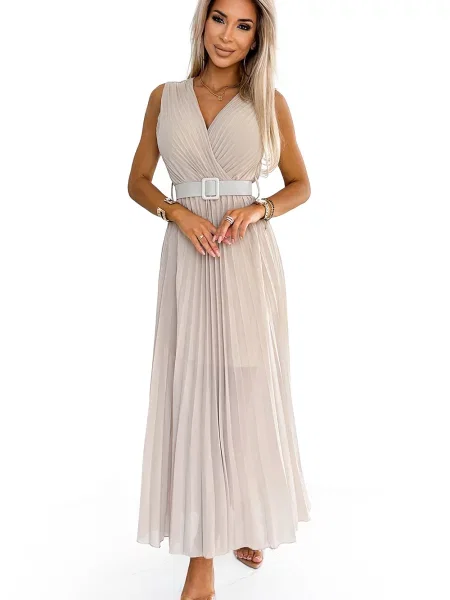 Rochie Numoco plisată de costum