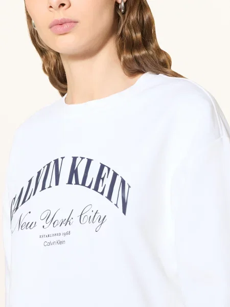 Calvin Klein Jeans Bluza weiss biała