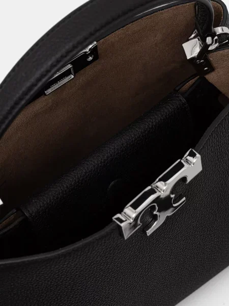 TORY BURCH Bőr bőrönd Eleanor fekete