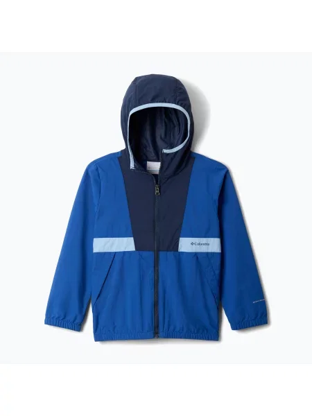 Kurtka przeciwwiatrowa dziecięca Columbia Spire Valley Windbreaker mountain blue/collegiate navy/ripple blue niebieska