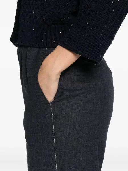 Pantaloni Peserico de lână albastru