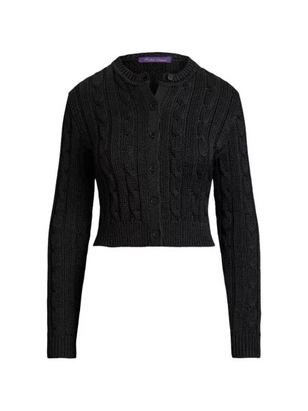 Cardigan Ralph Lauren Collection tricotate negru