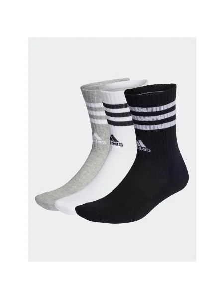 Csíkos zokni Adidas szürke