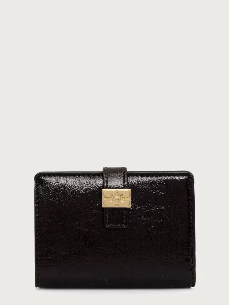 GANNI Card Holder Deep Shine portofel cu imitație de piele pentru femei