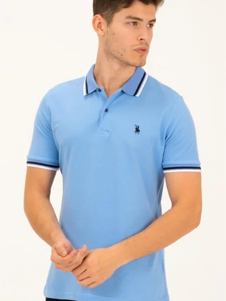 Tricou polo Dewberry albastru